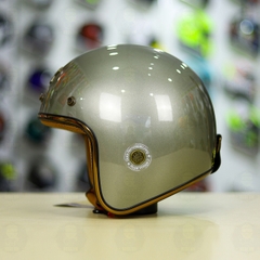 Mũ 3/4 ROYAL M20C Ruby Xám Bóng FREESHIP