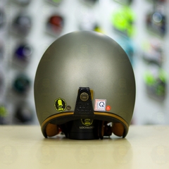 Combo Mũ 3/4 ROYAL M20c Xám Nhám Độ Khóa Chống Trộm