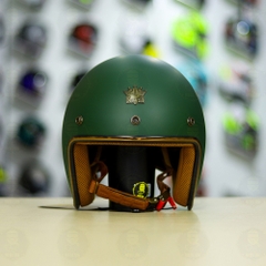 Mũ 3/4 ROYAL M20C Ruby Xanh Lính Nhám FREESHIP