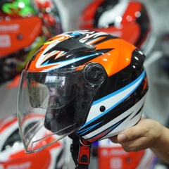 Mũ 3/4 Royal M268(2 Kính) BASANI Bóng Nhỏ Gọn Nhẹ FREESHIP