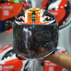 Mũ 3/4 Royal M268(2 Kính) BASANI Bóng Nhỏ Gọn Nhẹ FREESHIP