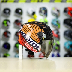 Mũ 3/4 ROYAL XH01 + Dán Tem Decal Honda REPSOL FREESHIP