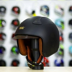 Mũ 3/4 Royal M139 SKY ROC Đen Nhám + Tặng Khóa FREESHIP