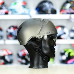 Mũ 1/2 Sunda 135D Xám Nhám FREESIZE