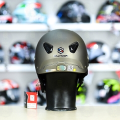 Mũ 1/2 Sunda 135D Xám Nhám FREESIZE