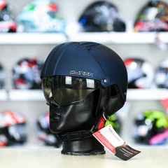 Mũ 1/2 Sunda 135D Xanh Dương Nhám FREESIZE