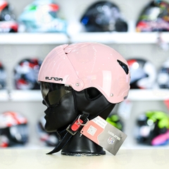 Mũ 1/2 Sunda 135D Hồng Bóng FREESIZE