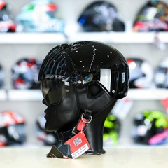 Mũ 1/2 Sunda 135D Đen Bóng FREESIZE