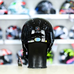 Mũ 1/2 Sunda 135D Đen Bóng FREESIZE