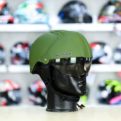 Mũ 1/2 Sunda 135D Xanh Lính Nhám FREESIZE