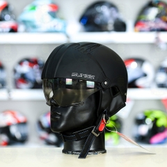 Mũ 1/2 Sunda 135D Đen Nhám FREESIZE