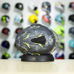 Mũ 3/4 YOHE 851 Camo Xám Vàng Neon Nhám FREESHIP