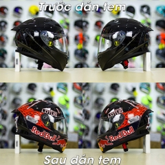 Tem Decal M93 Redbull Version 2 Cho Nón Fullface - Không Nón - FREESHIP
