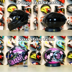Tem Decal AGV Myth Version 2 Pink Candy Cho Nón Fullface - Không Nón - FREESHIP