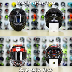 Tem Decal Honda CBR Red Cho mũ Fullface - FREESHIP