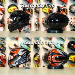 Tem Decal Ducati Version 2 Cho Nón Fullface - Không Nón - FREESHIP