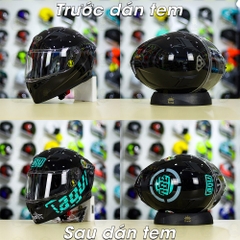 Tem Decal AGV Myth Xanh Ngọc Cho Nón Fullface - Không Nón - FREESHIP