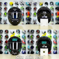 Tem Decal AGV Myth Xanh Ngọc Cho Nón Fullface - Không Nón - FREESHIP
