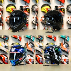 Tem Decal Shark Monster Đen Xanh Cho Nón Fullface - Không Nón - FREESHIP