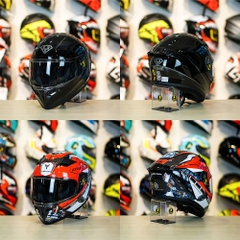 Tem Decal Yamaha Exciter Đỏ Cho Nón Fullface - Không Nón - FREESHIP