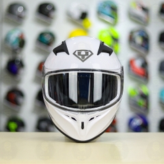 Mũ Fullface Yohe 978 Plus Trắng Camay Bóng FREESHIP