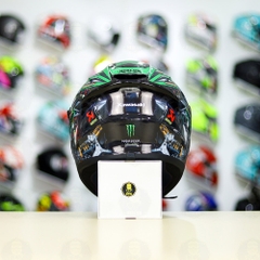 Mũ Fullface E81 Đen Bóng + Dán Tem Decal Kawasaki Ninja FREESHIP