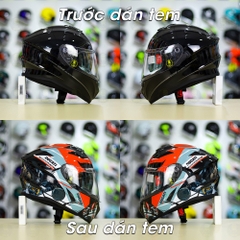 Tem Decal Ducati Version 2 Cho Nón Fullface - Không Nón - FREESHIP