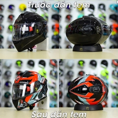 Tem Decal Ducati Version 2 Cho Nón Fullface - Không Nón - FREESHIP