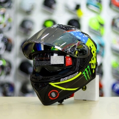 Mũ Fullface EGO E81 Đen Bóng + Dán Tem Decal Rossi Soleluna Winter Test FREESHIP