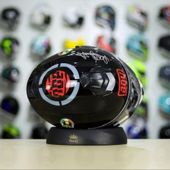 Mũ Fullface EGO E81 Đen Bóng + Dán Tem Decal AGV MYTH V1 Đỏ FREESHIP