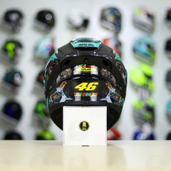 Mũ Fullface EGO E81 Đen Bóng + Tem Decal AGV Myth V2 Xanh Ngọc FREESHIP