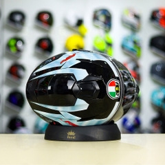 Mũ EGO E81 Đen Bóng + Dán Tem Decal BMW Bạc FREESHIP