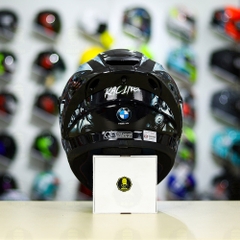 Full Combo Mũ EGO E81 Tem Decal BMW Bạc FREESHIP