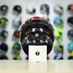 Full Combo Mũ EGO E81 Tem Decal BMW HP4 Đỏ FREESHIP