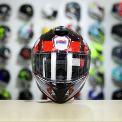 Mũ Fullface EGO E81 Đen Bóng + Dán Tem Decal Honda CBR Red FREESHIP