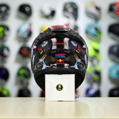 Mũ Fullface EGO E81 Đen Bóng + Dán Tem Decal Honda CBR Red FREESHIP