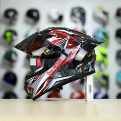 Full Combo Mũ EGO E81 Tem Decal Honda CBR Red FREESHIP