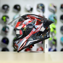 Full Combo Mũ EGO E81 Tem Decal Honda CBR Red FREESHIP