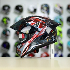 Full Combo Mũ EGO E81 Tem Decal Honda CBR Red FREESHIP