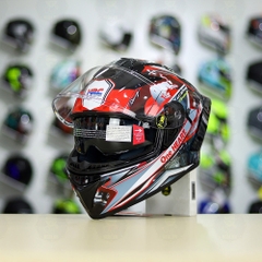 Full Combo Mũ EGO E81 Tem Decal Honda CBR Red FREESHIP