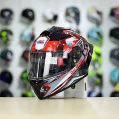 Full Combo Mũ EGO E81 Tem Decal Honda CBR Red FREESHIP