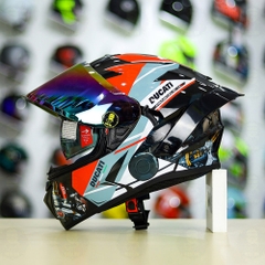 Full Combo Mũ EGO E81 Tem Decal DUCATI V2 FREESHIP