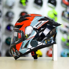 Full Combo Mũ EGO E81 Tem Decal DUCATI V2 FREESHIP