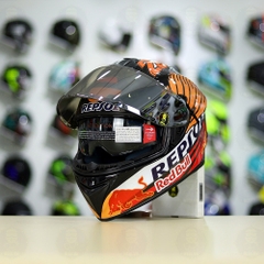 Mũ Fullface EGO E81 Đen Bóng + Dán Tem Decal Honda REPSOL FREESHIP