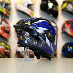 Mũ Fullface EGO E81 Đen Bóng + Tem Honda WINNER Xanh GP FREESHIP