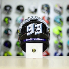 Mũ Fullface EGO E81 Đen Bóng + Dán Tem Decal SHOEI M93 V2 Silver FREESHIP