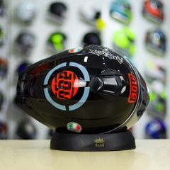 Mũ Fullface EGO E81 Đen Bóng + Tem AGV MYTH V1 Đỏ FREESHIP