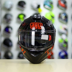 Mũ Fullface EGO E81 Đen Bóng + Tem AGV MYTH V1 Đỏ FREESHIP
