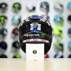 Mũ Fullface EGO E81 Đen Bóng + Dán Tem SHARK Monster Xanh FREESHIP