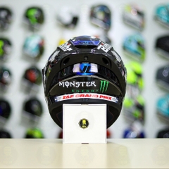 Mũ Fullface EGO E81 Đen Bóng + Tem SHARK Monster Xanh FREESHIP